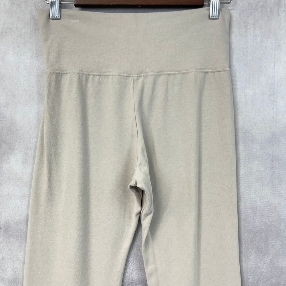 Brandy Melville Foldover Flare Yoga Pants One Size Stretch Minimal Balletcore - Picture 5 of 11